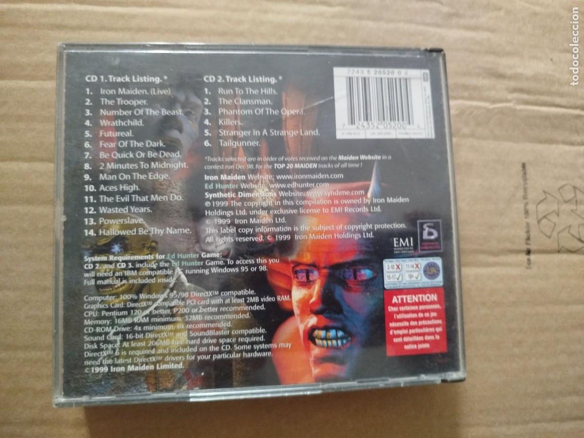 CDs de m&uacute;sica: Iron Maiden CD Ed Hunter (leer descripci&oacute;n) - Foto 1