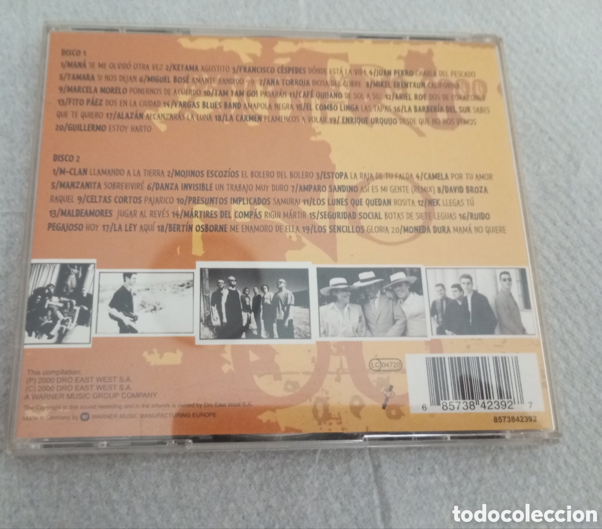 CDs de m&uacute;sica: Doble CD car&aacute;cter latino 2000 40 grandes exitos - Foto 2