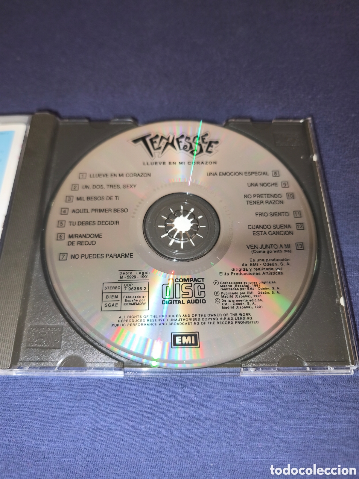 CDs de m&uacute;sica: Tennessee Llueve en mi corazon - Foto 3