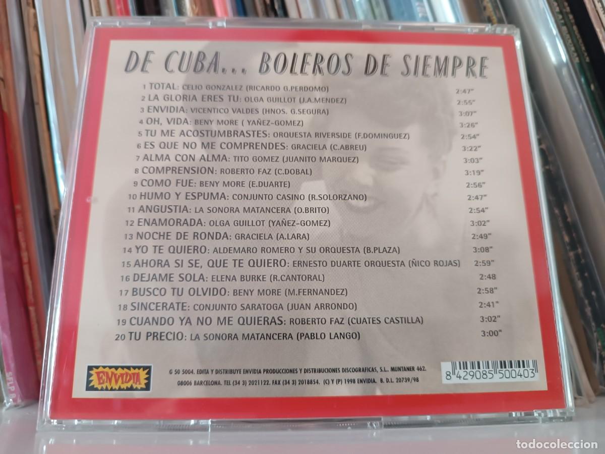 CDs de m&uacute;sica: de Cuba Boleros de Siempre - cd 1998 - Foto 2
