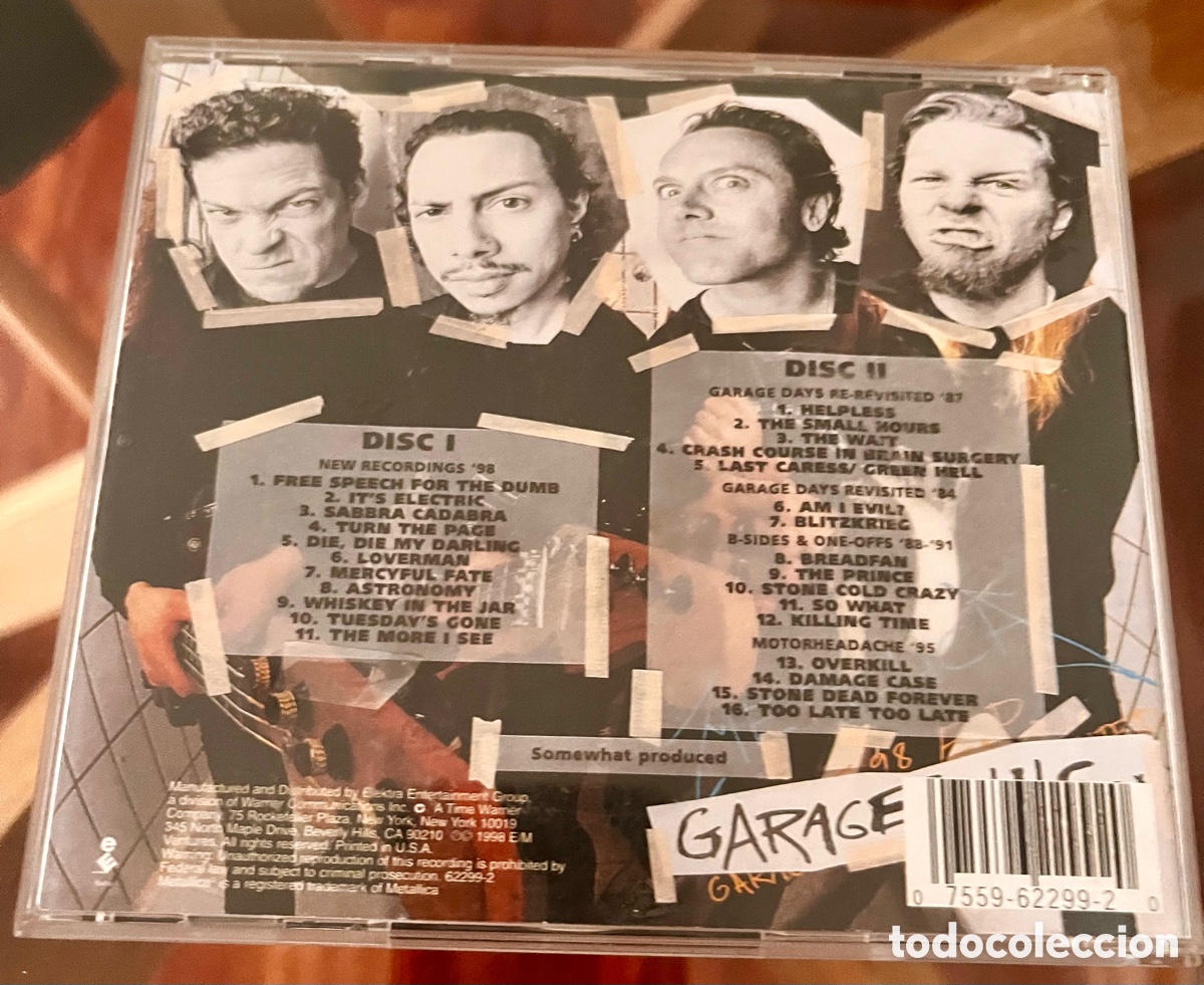 CDs de m&uacute;sica: METALLICA - GARAGE INC. - Foto 4