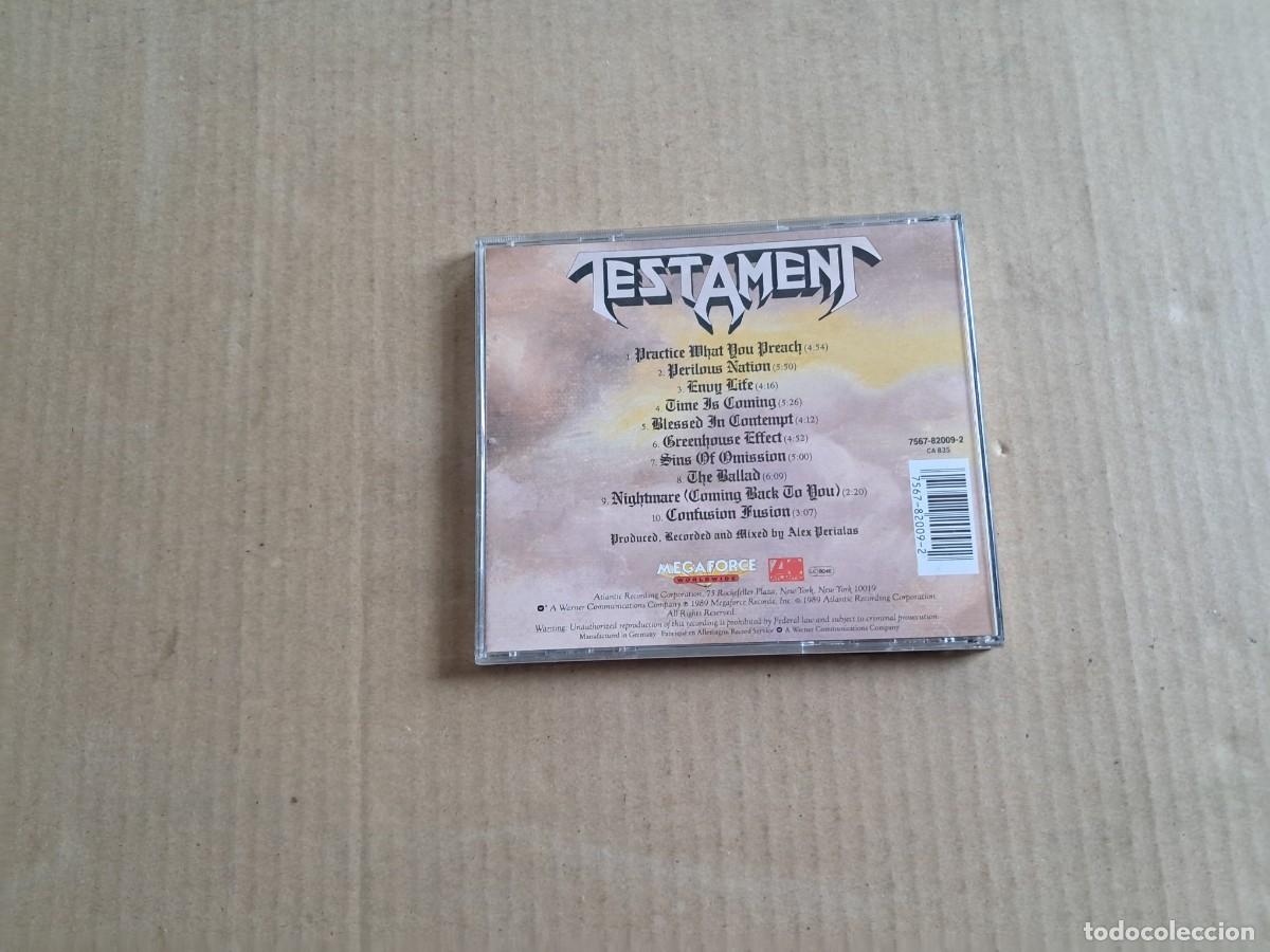 CDs de m&uacute;sica: TESTAMENT - PRACTICE WHAT YOU PREACH CD - Foto 3