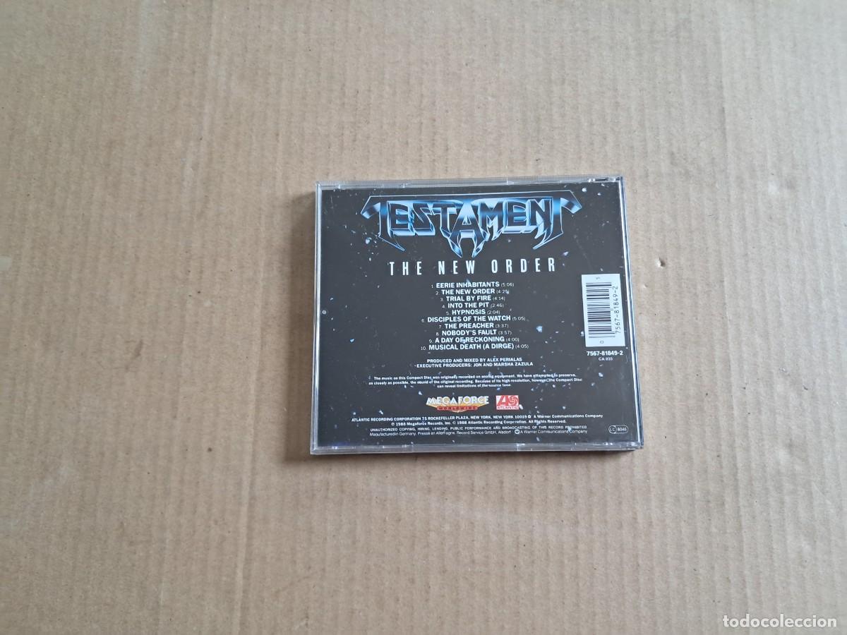 CDs de m&uacute;sica: TESTAMENT - THE NEW ORDER CD - Foto 3