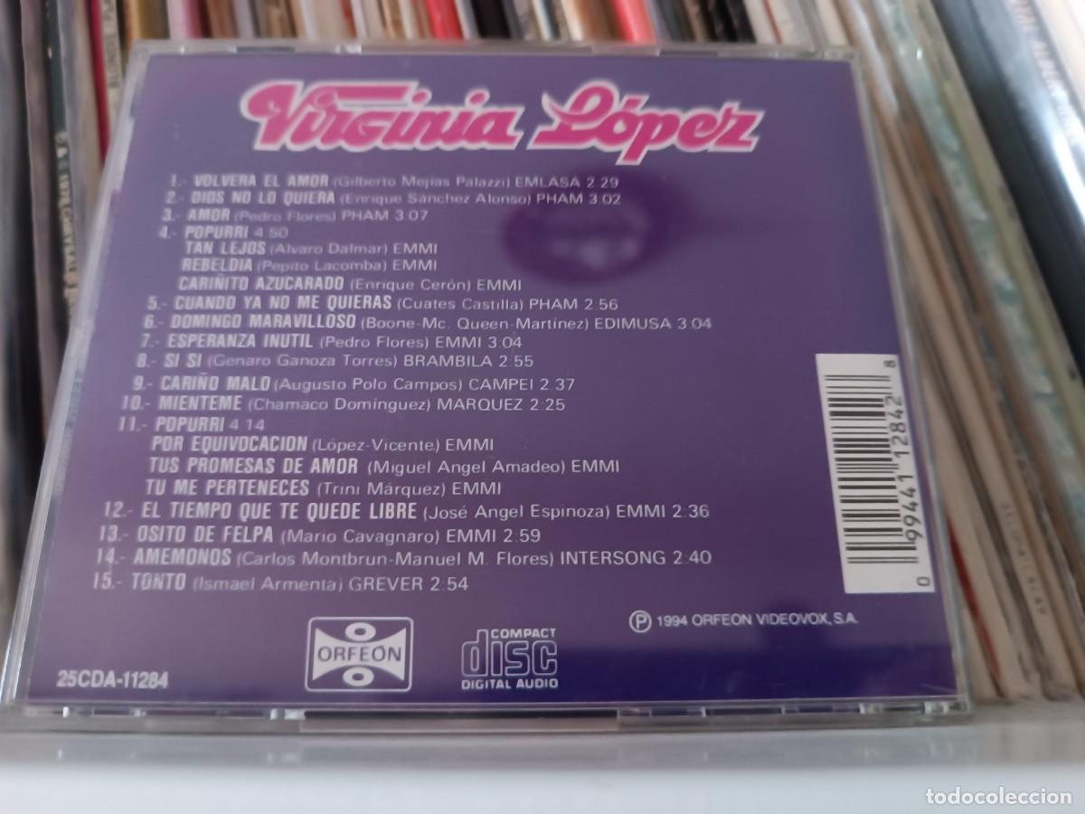 CDs de m&uacute;sica: Virginia Lopez , exitos - cd 1994 - Foto 2