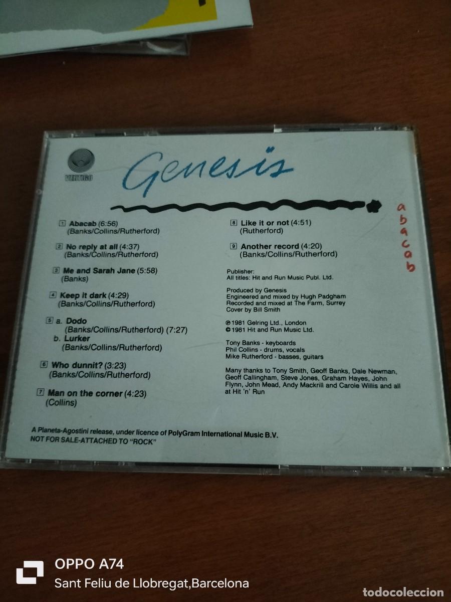 CDs de m&uacute;sica: RAR CD. GENESIS. ABACAB. MADE IN SPAIN - Foto 3