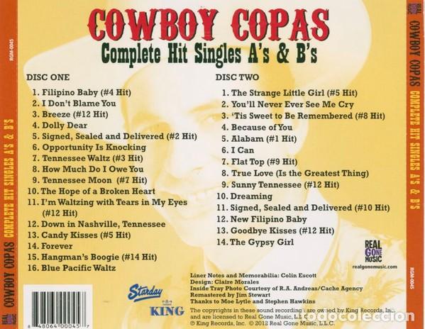 CDs de m&uacute;sica: Cowboy Copas &ndash; Complete Hit Singles As & Bs - 2 x CD, Compilation, Mono - Foto 2