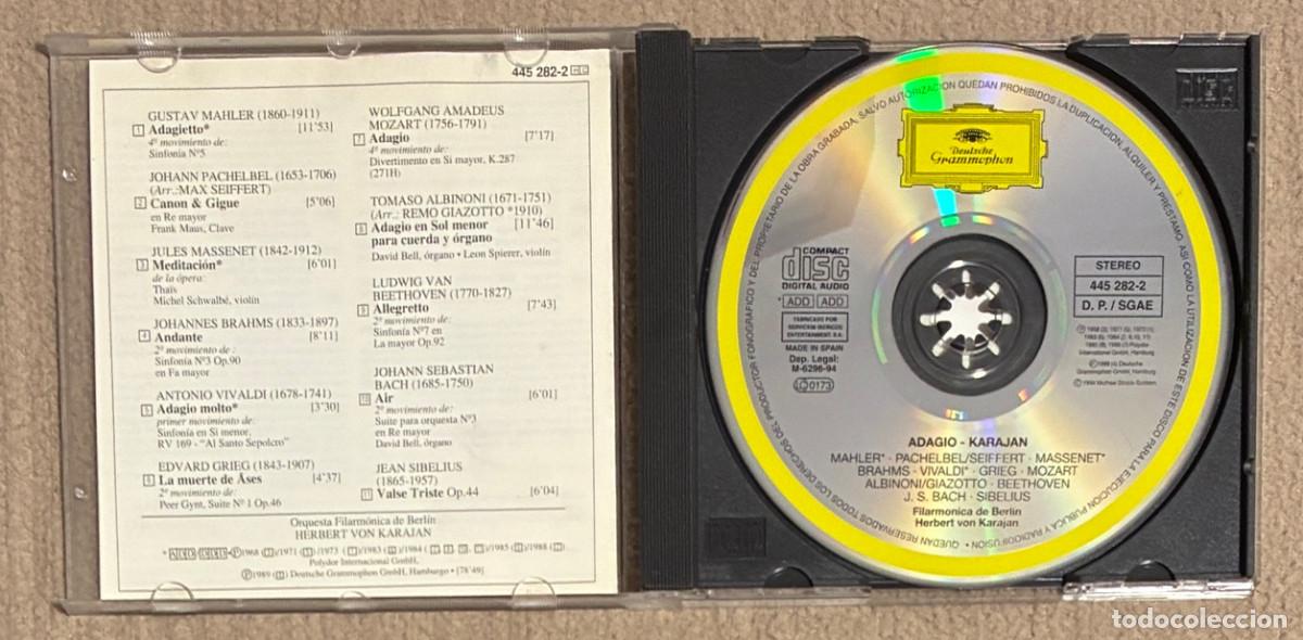 CDs de m&uacute;sica: Adagio. Karajan (0769CD) - Foto 3