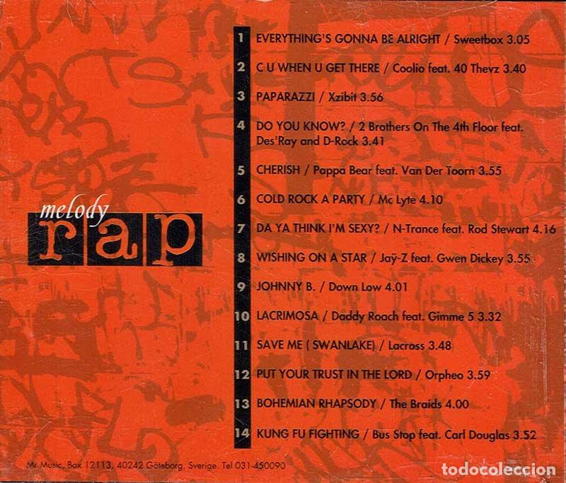 CDs de m&uacute;sica: Melody Rap. CD - Foto 2