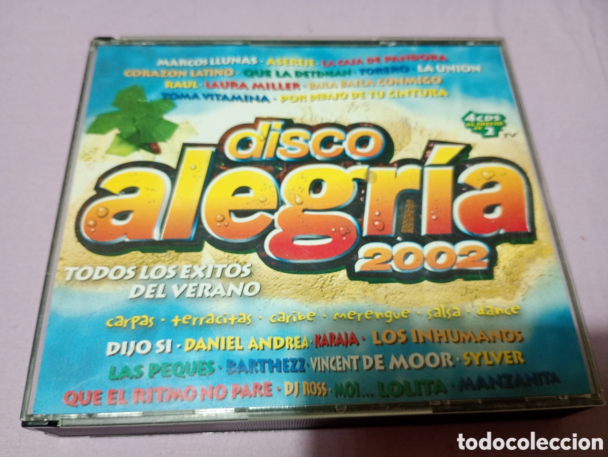 CDs de m&uacute;sica: Disco alegr&iacute;a 2002 CD 4 discos - Foto 1