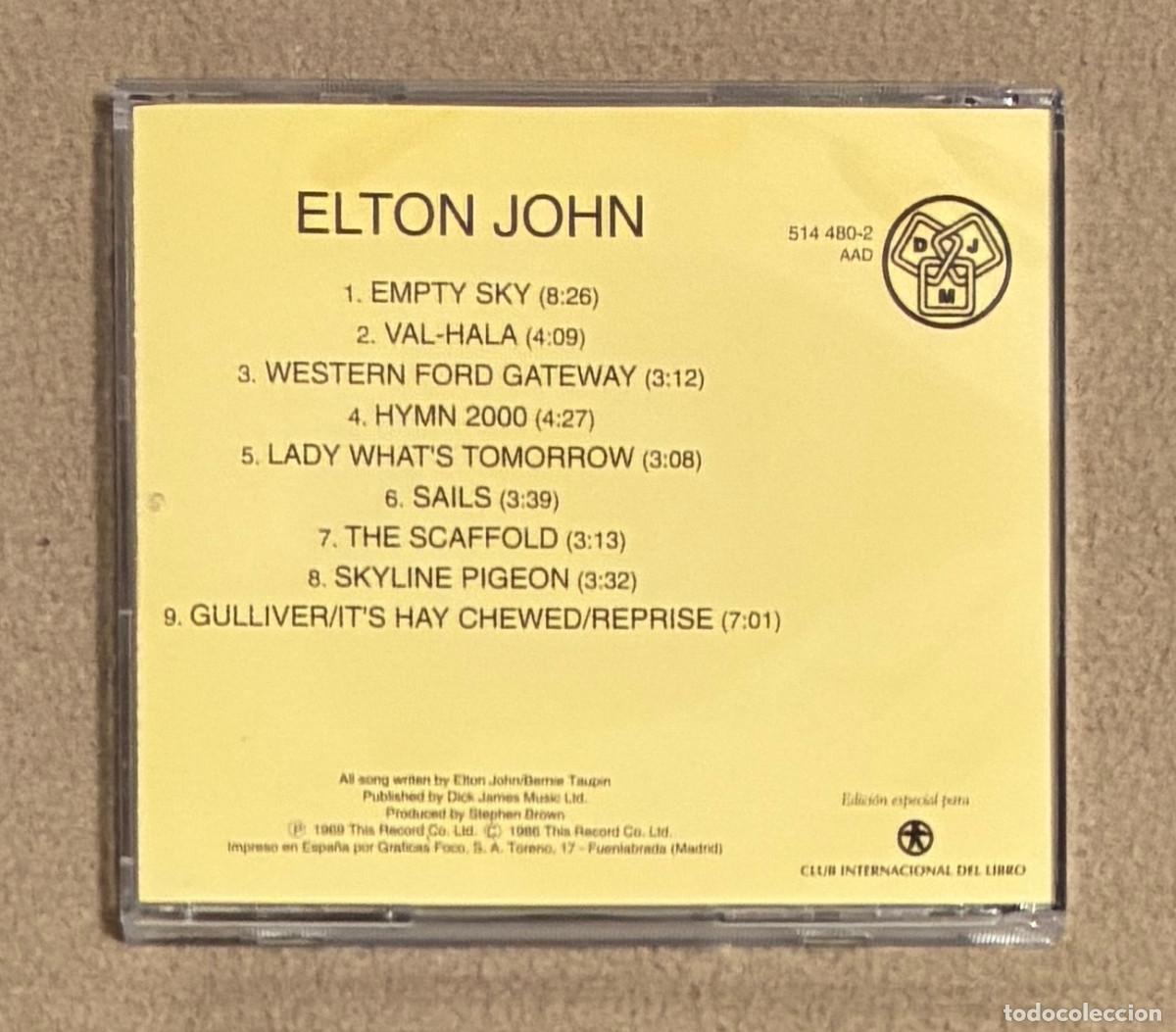 CDs de m&uacute;sica: Elton John. Empty Sky (0777CD) - Foto 2