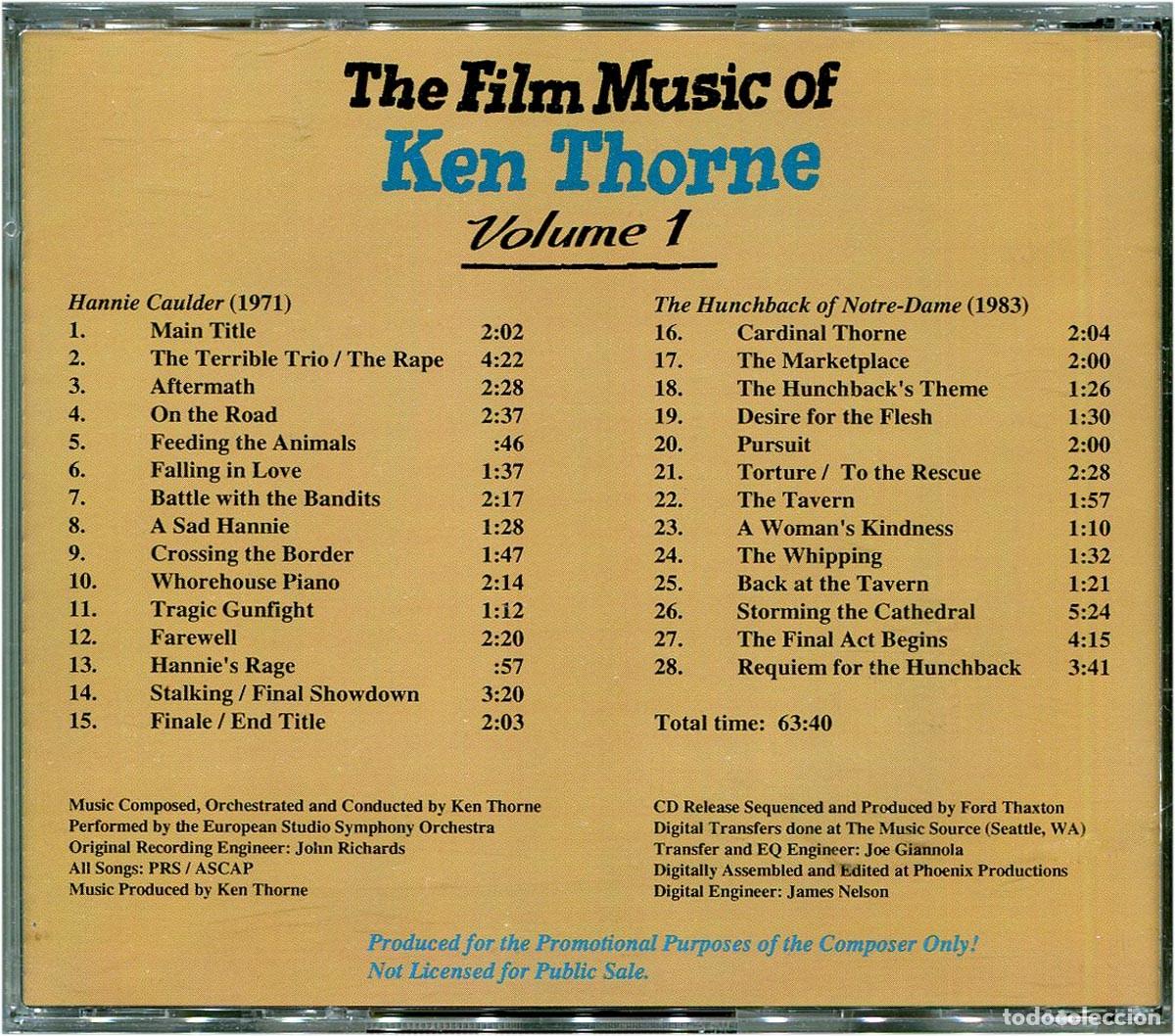 ken thorne - the film music of ken thorne vol. - Compra venta en 