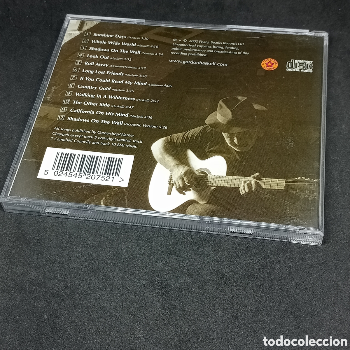 CDs de m&uacute;sica: GORDON HASKELL - SHADOWS ON THE WALL - 2002 - CD - DISCO VERIFICADO - Foto 2