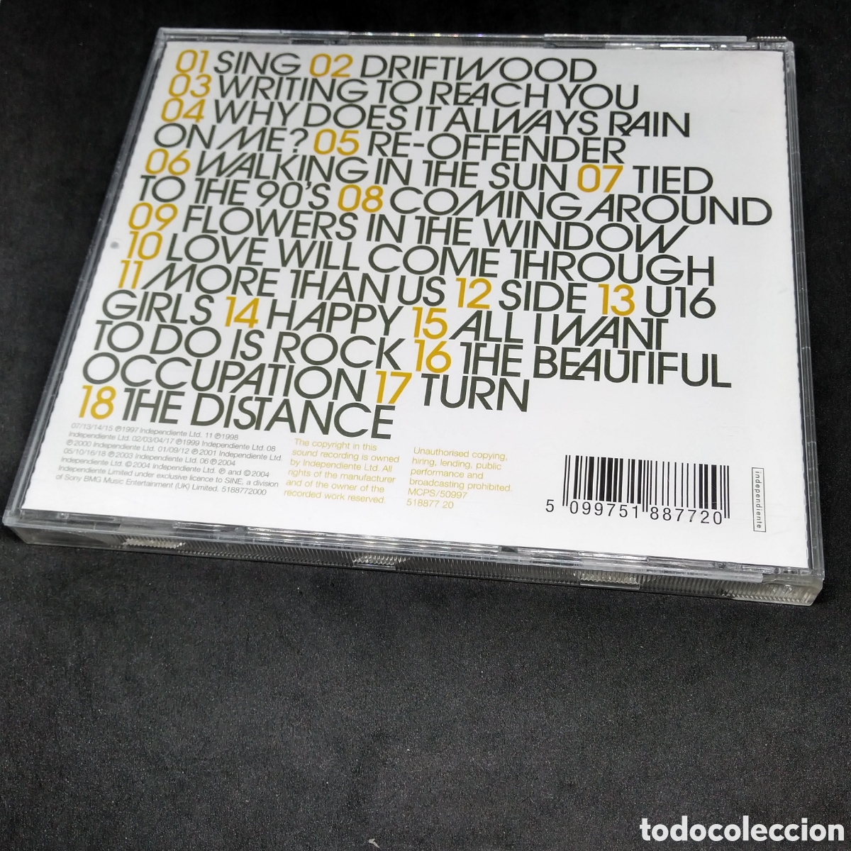 CDs de m&uacute;sica: TRAVIS - SINGLES - CD - 2007 - DISCO VERIFICADO - Foto 2