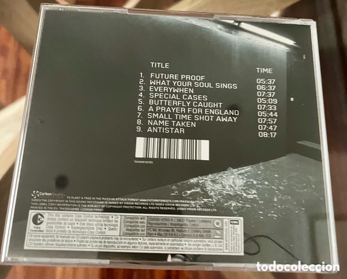 CDs de m&uacute;sica: MASSIVE ATTACK - 100 Th window - Foto 3