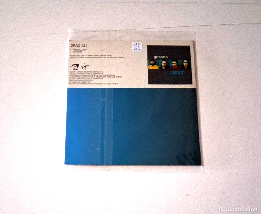 CDs de m&uacute;sica: GOSSOS &rdquo;MES LLUNY&rdquo; CD SINGLE 1 TRACKS - Foto 2