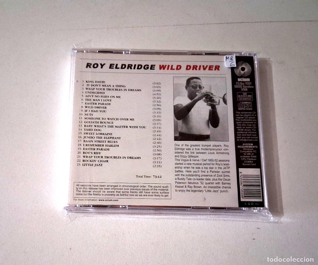 CDs de m&uacute;sica: ROY ELDRIDGE &rdquo;WILD DRIVER&rdquo; CD 23 TRACKS - Foto 2