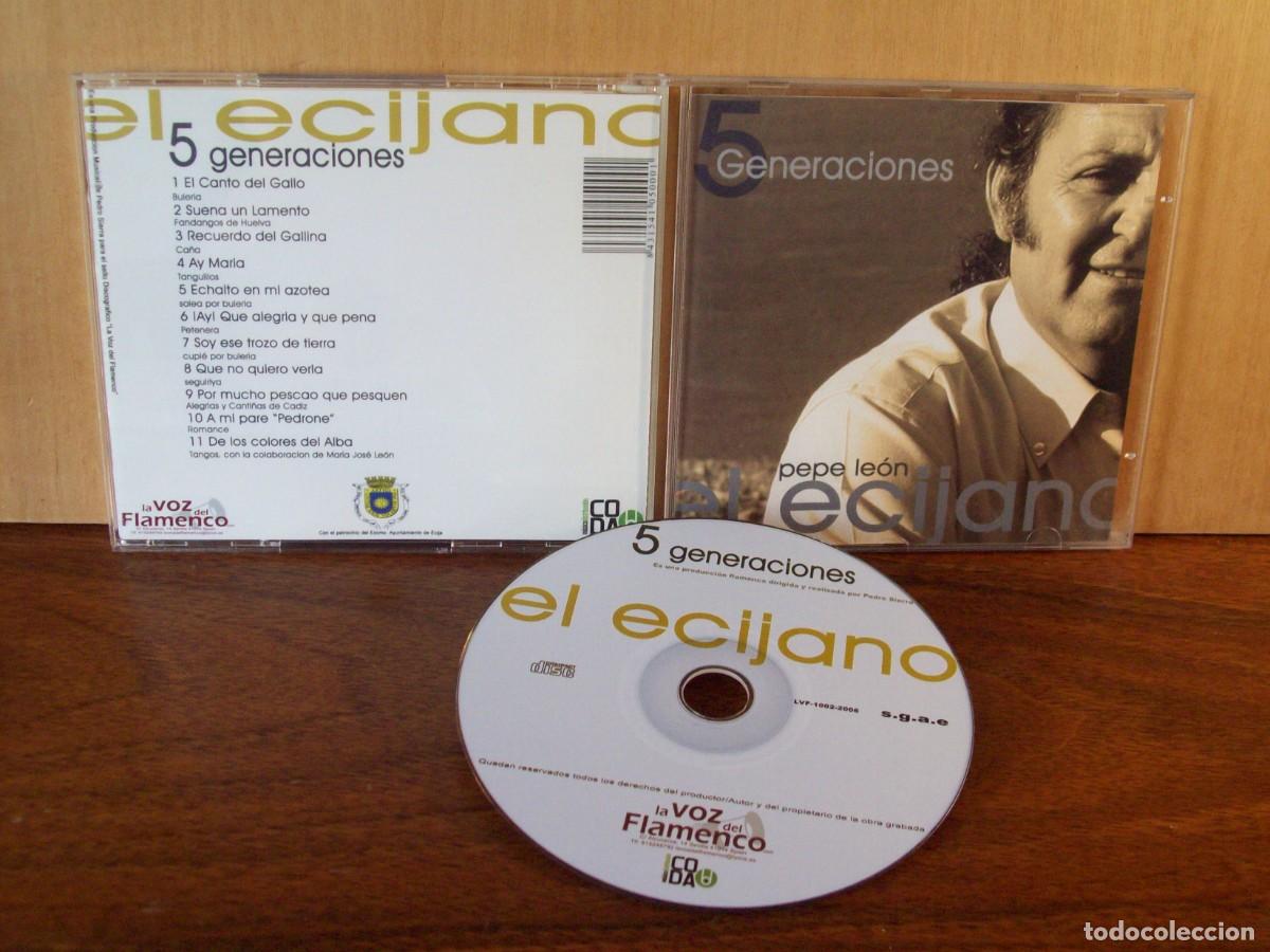 CDs de m&uacute;sica: PEPE LEON - EL ECIJANO - 5 GENERACIONES - CD - Foto 1