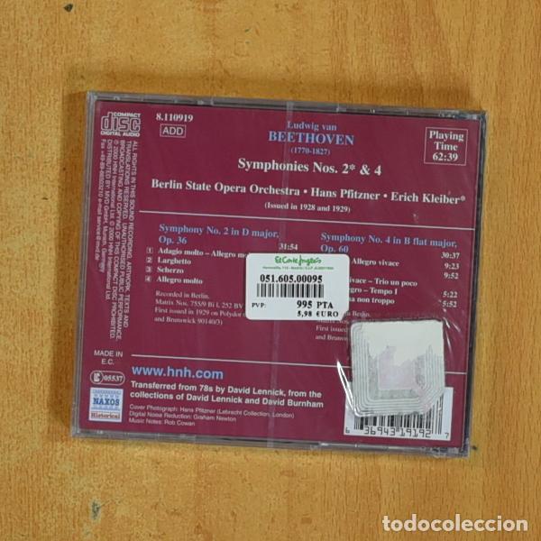 CDs de m&uacute;sica: BEETHOVEN - SYMPHONY NO 2 / SYMPHONY NO 4 - CD - Foto 2
