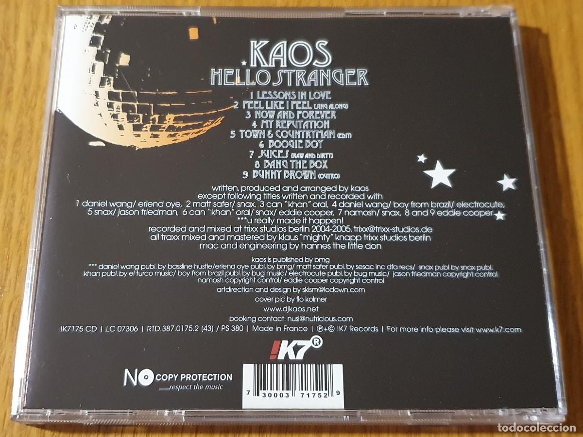 CDs de m&uacute;sica: CD Kaos&nbsp;&ndash;&nbsp;Hello Stranger - 2005 - Foto 3