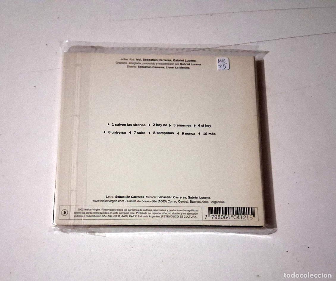 CDs de m&uacute;sica: ENTRE RIOS &rdquo;SAL&rdquo; CD 10 TRACKS DIGIPACK - Foto 2