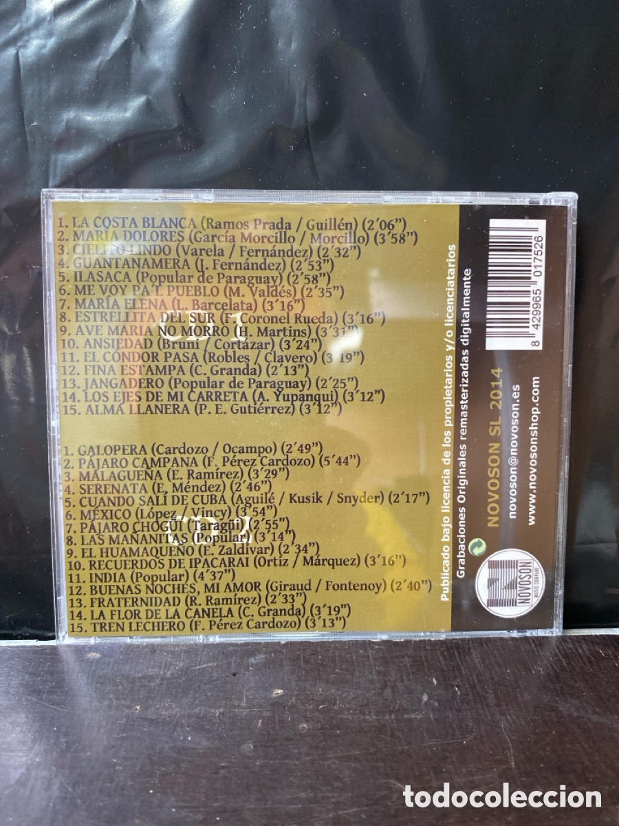 CDs de m&uacute;sica: 2xCD LOS PARAGUAYOS. LATINOS DE ORO - Foto 2