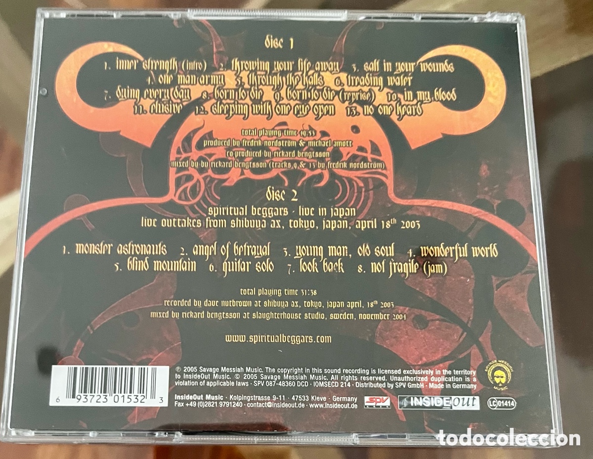 CDs de m&uacute;sica: SPIRITUAL BEGGARS - Demons - Foto 3