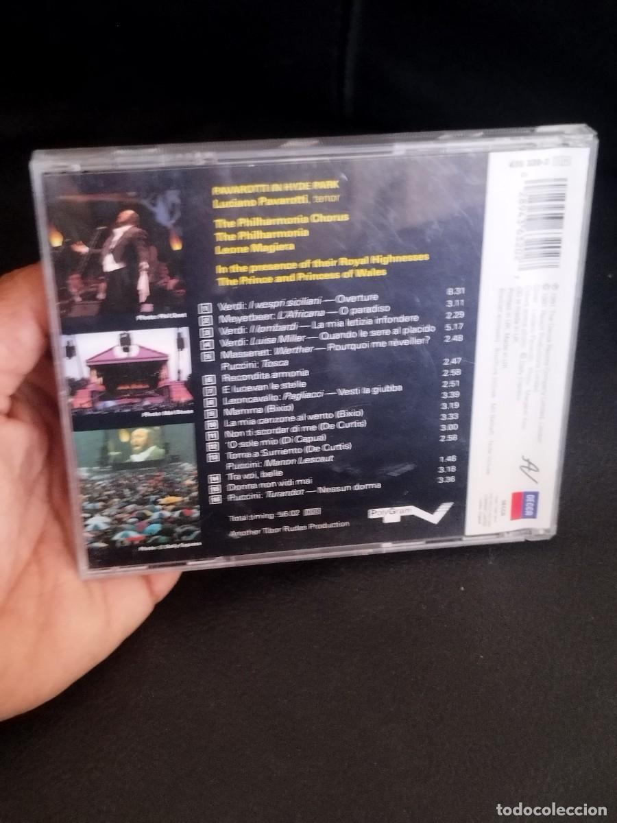 CDs de m&uacute;sica: Pavarotti in hyde park. Cd - Foto 3
