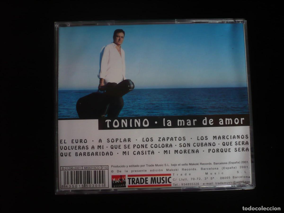 CDs de m&uacute;sica: tonino - la mas de amor - cd como nuevo - Foto 2