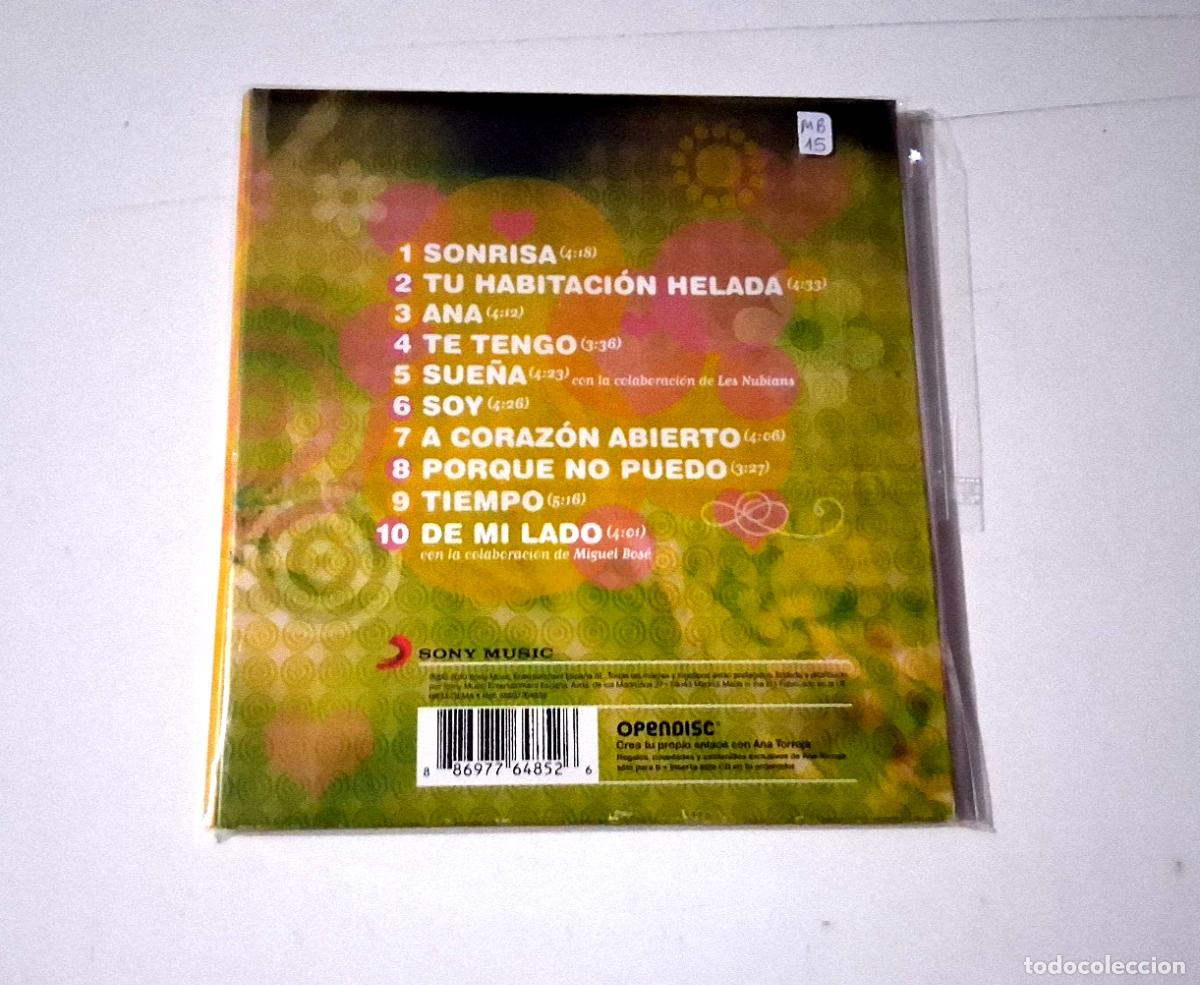 CDs de m&uacute;sica: ANA TORROJA &rdquo;SONRISA&rdquo; CD 10 TRACKS DIGIPACK - Foto 2