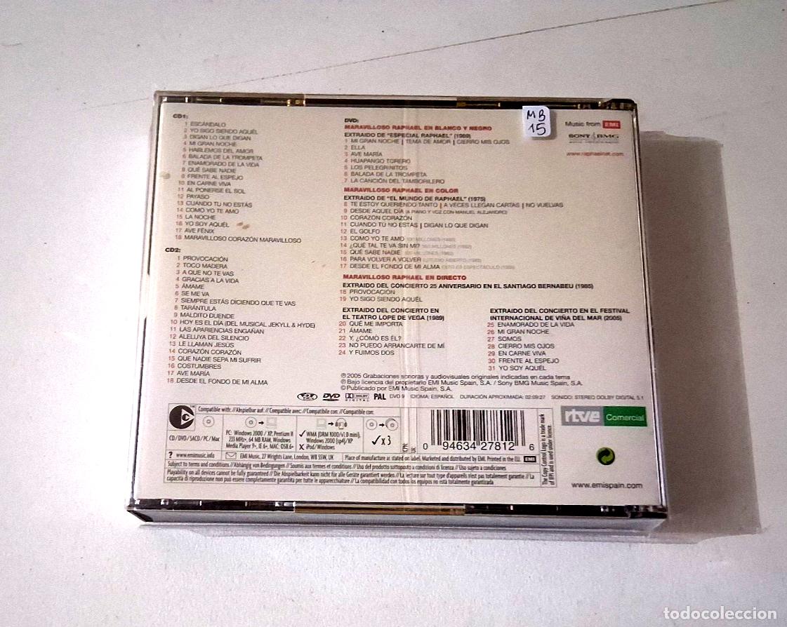CDs de m&uacute;sica: RAPHAEL &rdquo;MARAVILLOSO RAPHAEL&rdquo; 2CD 36 TRACKS CD + DVD - Foto 2