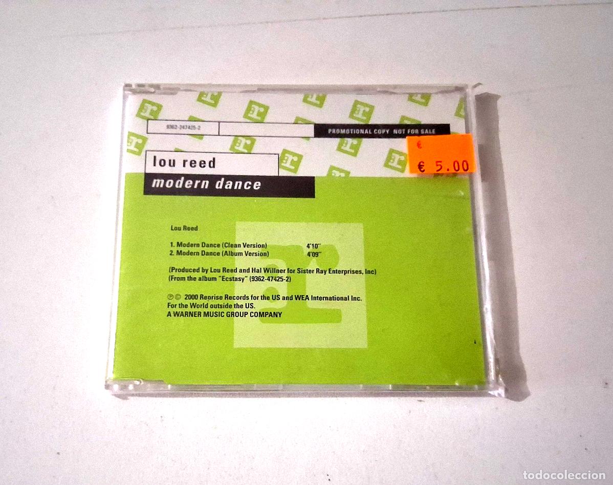 CDs de m&uacute;sica: LOU REED &rdquo;MODERN DANCE&rdquo; CD SINGLE 2 TRACKS - Foto 1