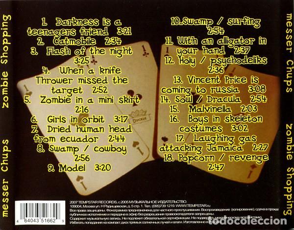 CDs de m&uacute;sica: MESSER CHUPS ZOMBIE SHOPPING - Foto 2