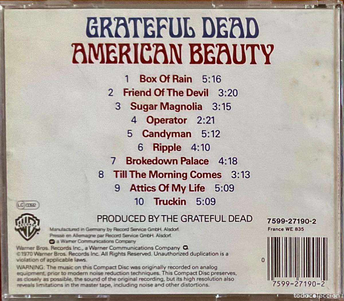 CDs de m&uacute;sica: GRATEFUL DEAD - AMERICAN BEAUTY - Foto 2
