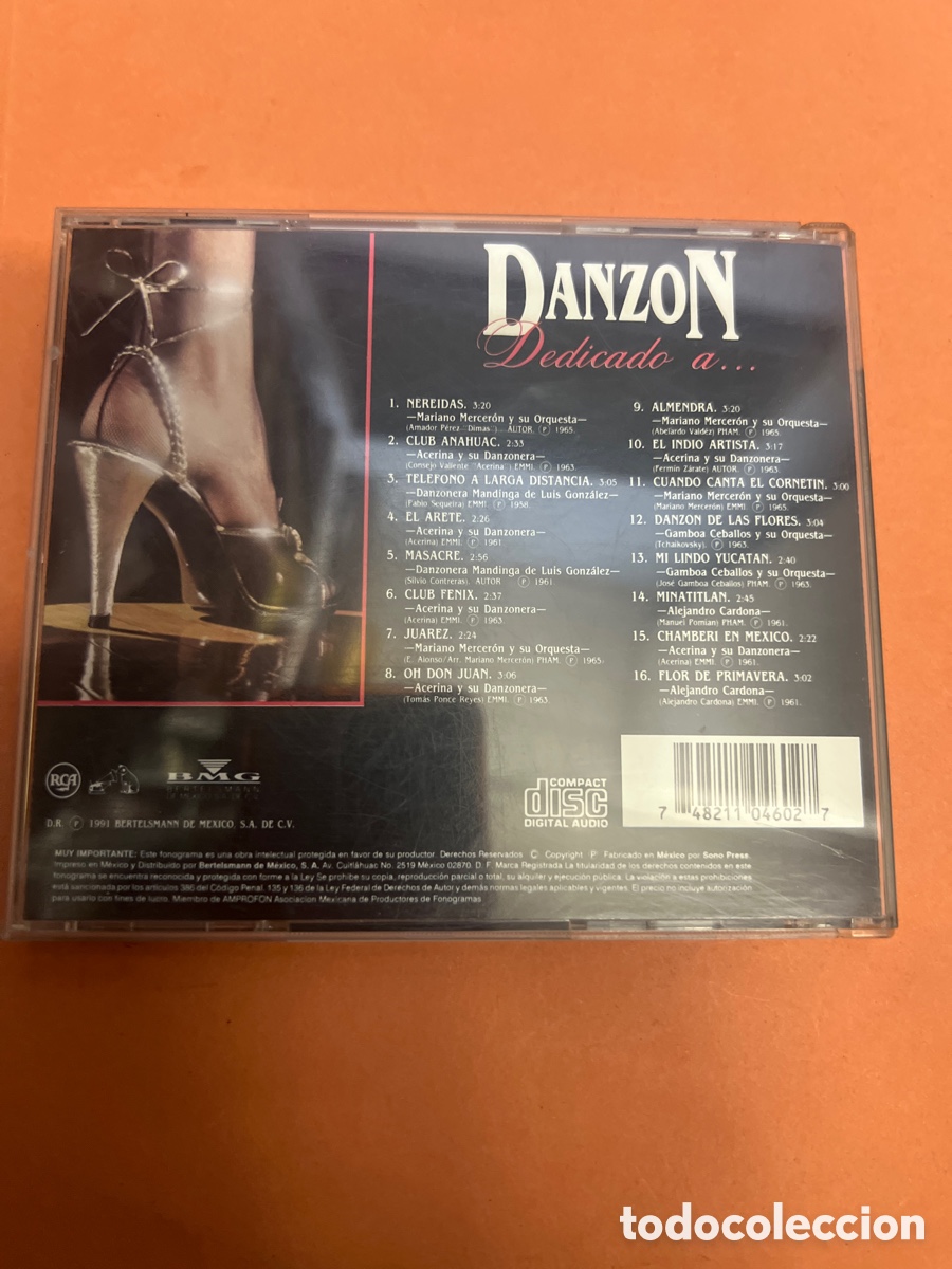 CDs de m&uacute;sica: T1/D3/201, CD - Cd Danzon Dedicado A.. - Foto 2
