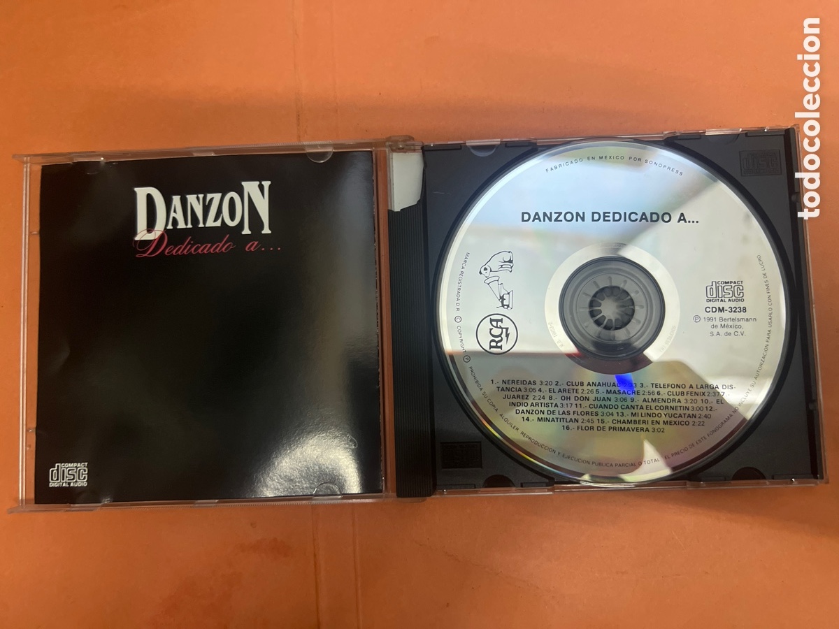 CDs de m&uacute;sica: T1/D3/201, CD - Cd Danzon Dedicado A.. - Foto 3
