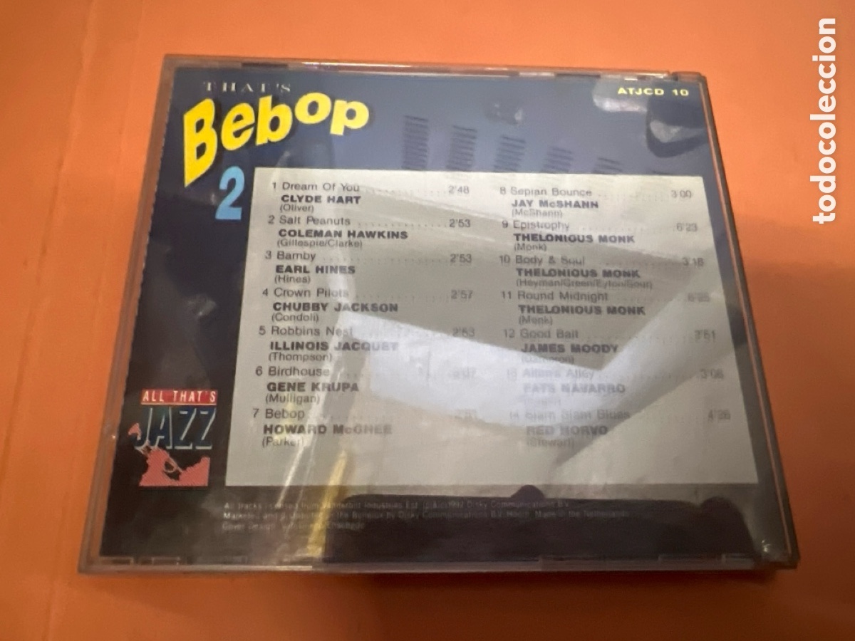 CDs de m&uacute;sica: T1/D3/203. CD - Various &ndash; Thats Bebop 2 - Foto 2