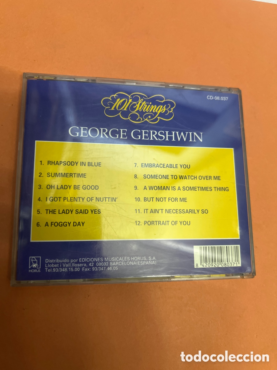 CDs de m&uacute;sica: T1/D3/204. 101 Strings - George Gershwin CD - Foto 2