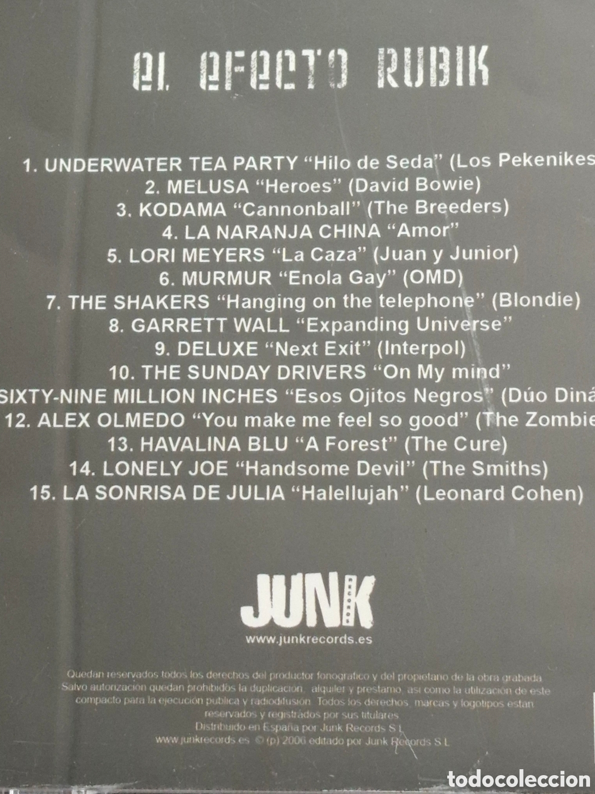 CDs de m&uacute;sica: CD56. El Efecto Rubik, Junk Records 2006. - Foto 7