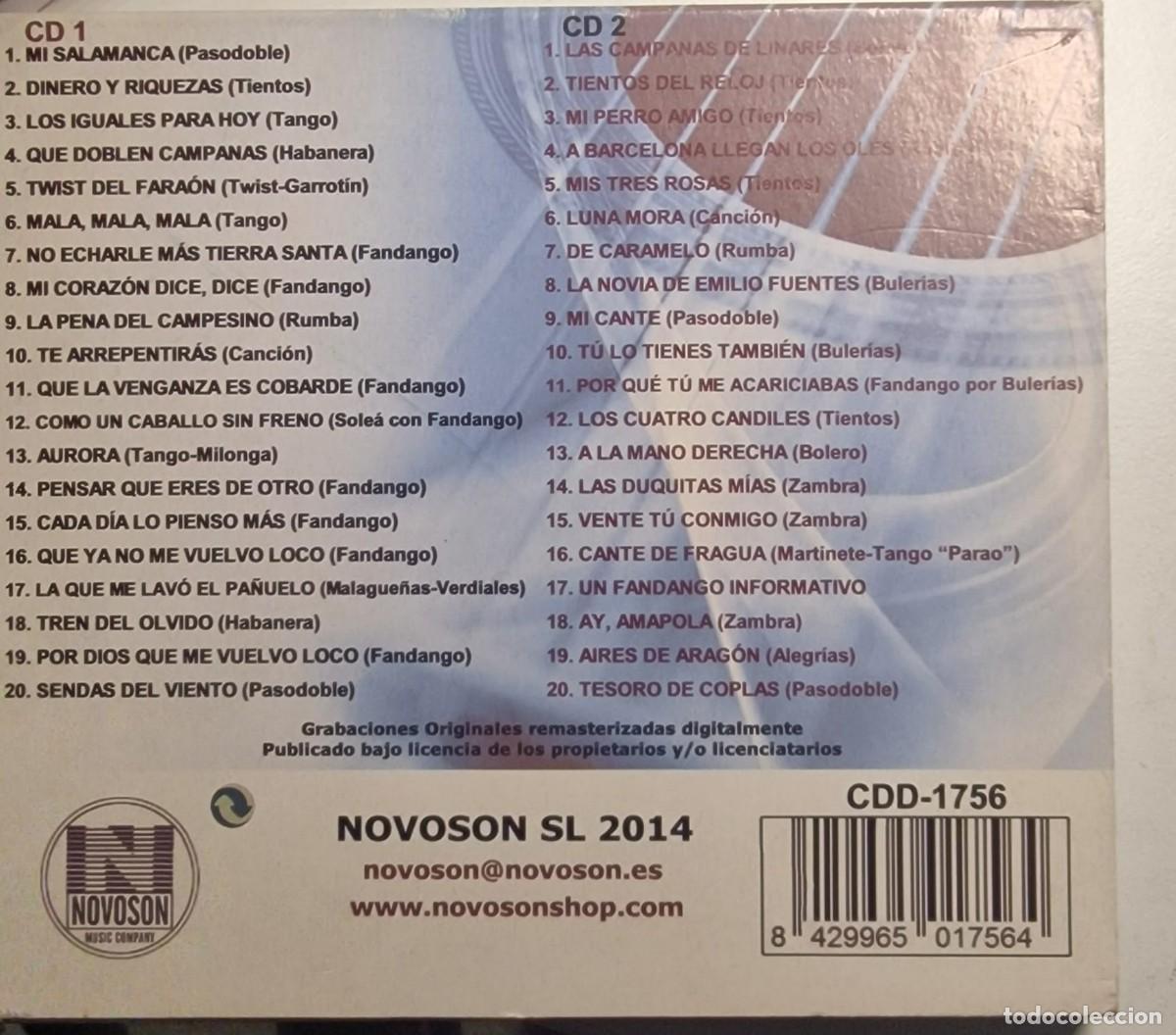 CDs de m&uacute;sica: RAFAEL FARINA - 40 GRANDES EXITOS (2 CDs) - Foto 2