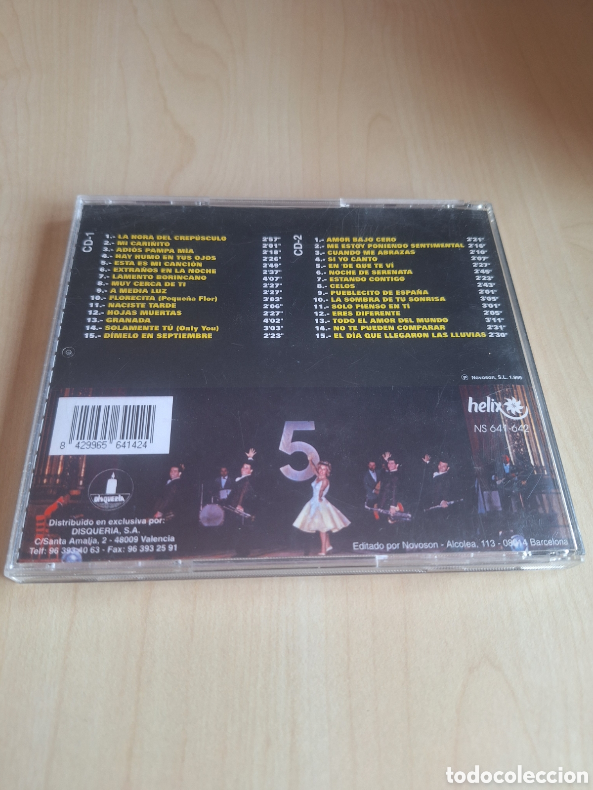 CDs de m&uacute;sica: SCD76 LOS CINCO LATINOS CD MUSICA - Foto 2