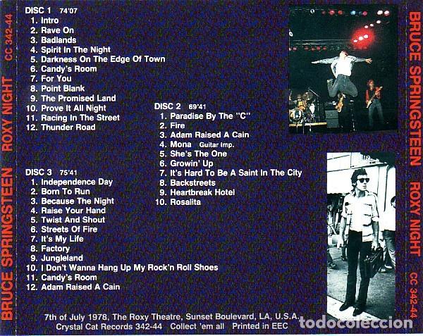 CDs de m&uacute;sica: 3 CDs Bruce SPRINGSTEEN - Live at the Roxy 1978 - Foto 2