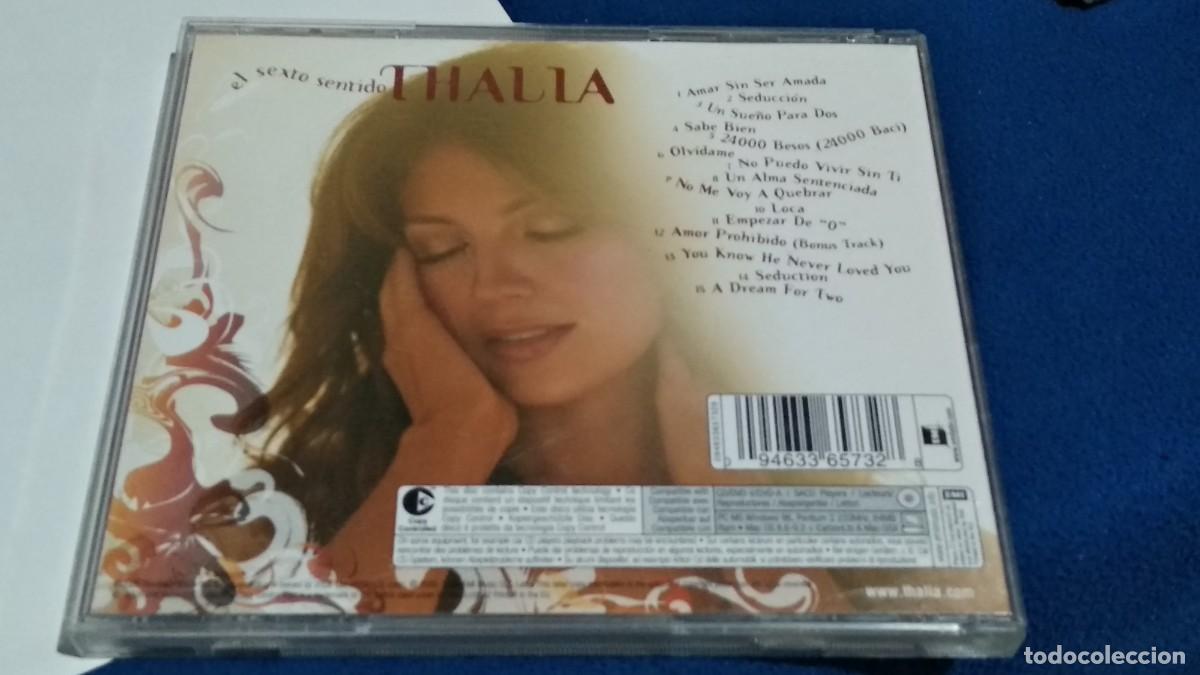 CDs de m&uacute;sica: CD Thalia &ndash; El Sexto Sentido 2005 EMI- p&oacute;ster en interior - CD COMPROBADO - Foto 3