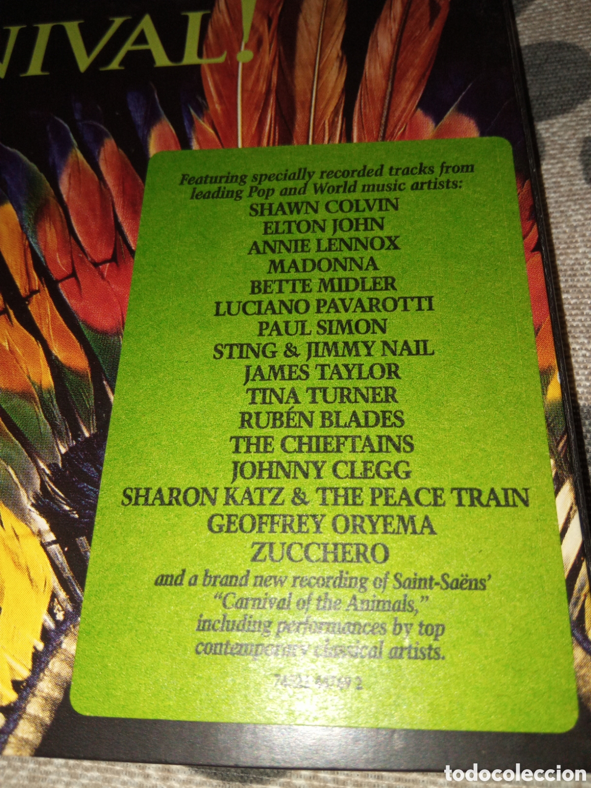CDs de m&uacute;sica: Various &ndash; Carnival! - The Rainforest Foundation (1997) - Foto 3