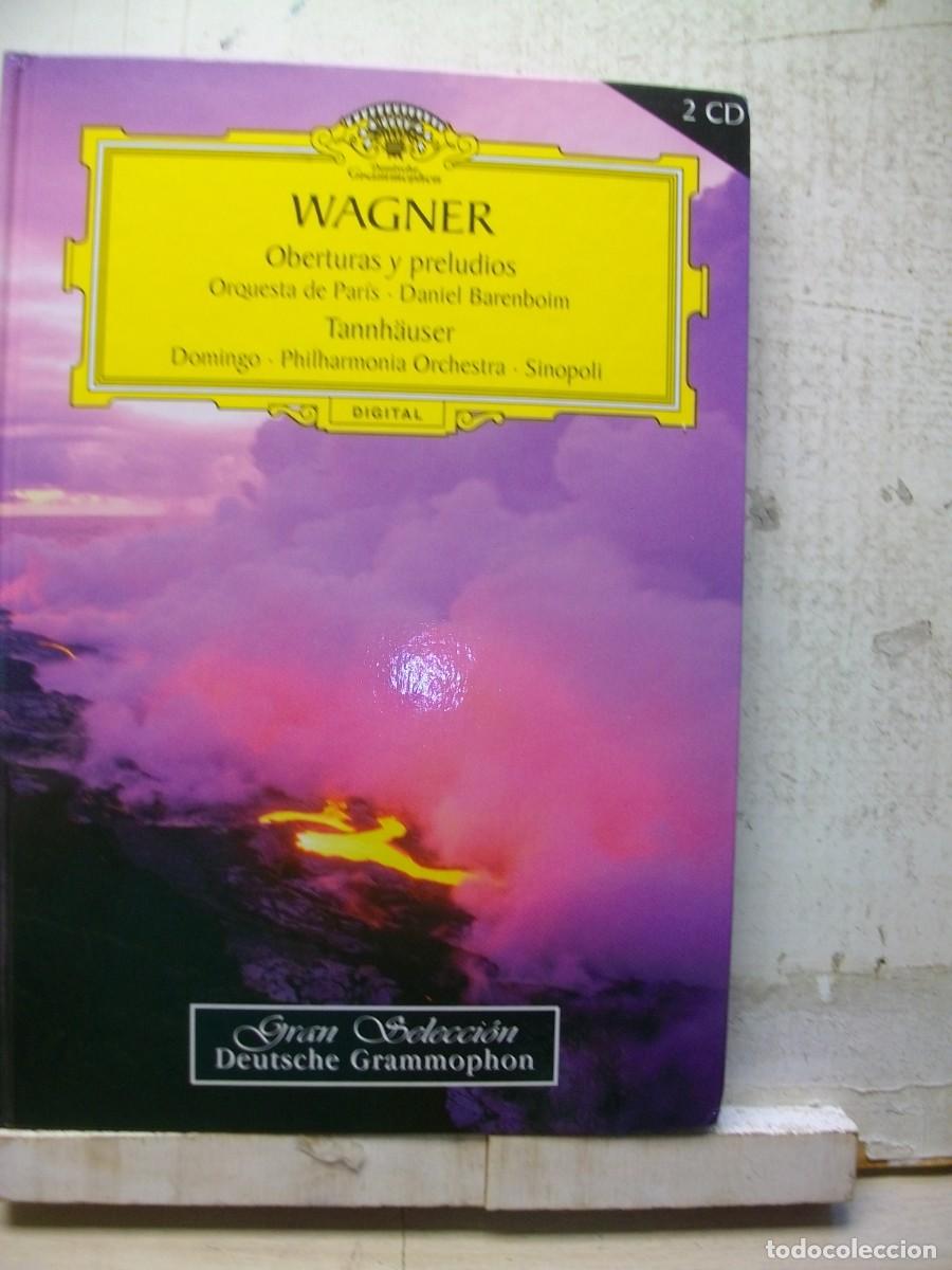 CDs de M&uacute;sica: Wagner Oberturas y Preludios / Tann&auml;user Orquesta De Par&iacute;s LIBRETO + 2 CD