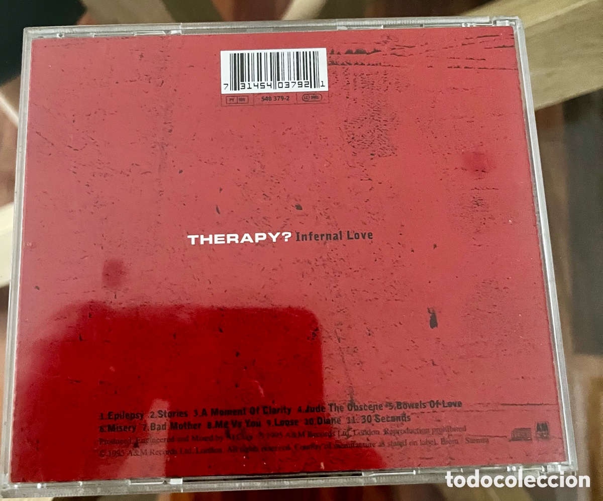 CDs de m&uacute;sica: THERAPY ? - Infernal Love. - Foto 3