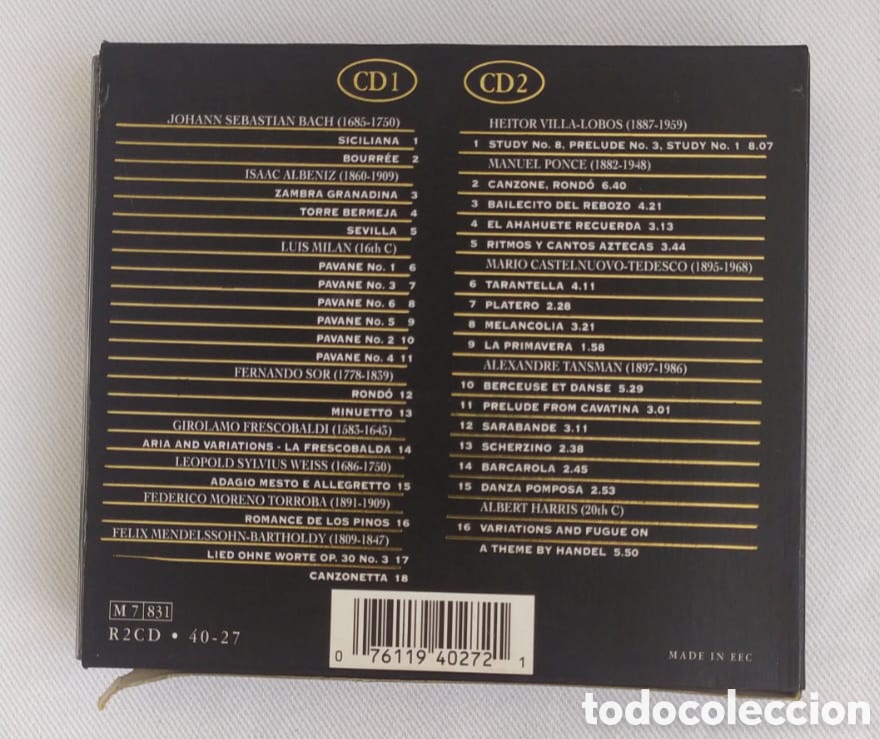 CDs de m&uacute;sica: ANDRES SEGOVIA. GOLD COLECTION - Foto 4