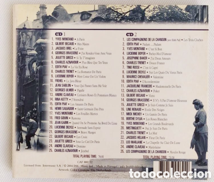 CDs de m&uacute;sica: CD CAF&Eacute; PARIS. CL&Aacute;SICOS DE FRANCIA - Foto 3