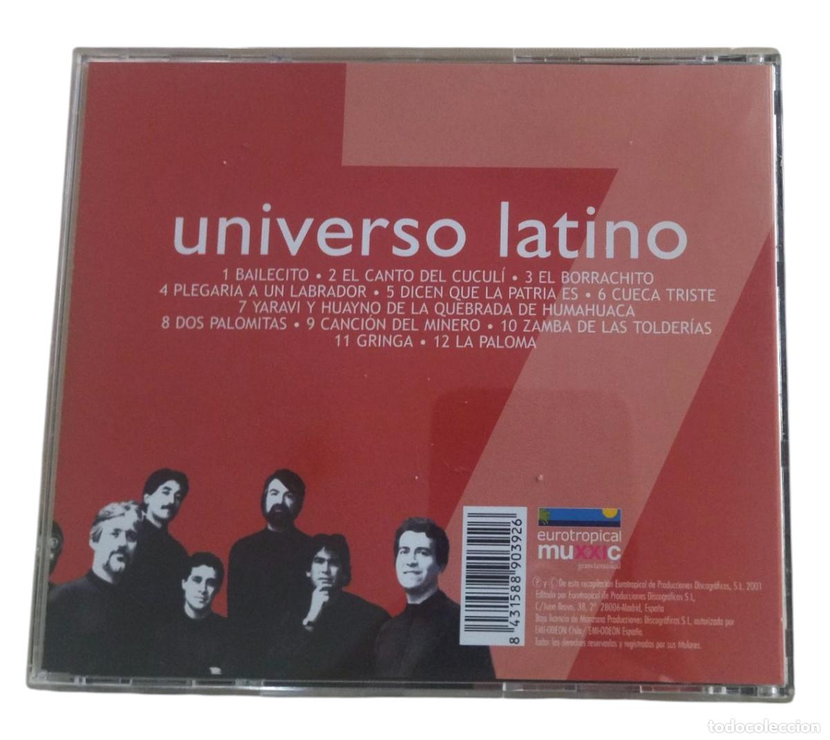 CDs de m&uacute;sica: CD UNIVERSO LATINO - QUILAPAY&Uacute;N. - Foto 3