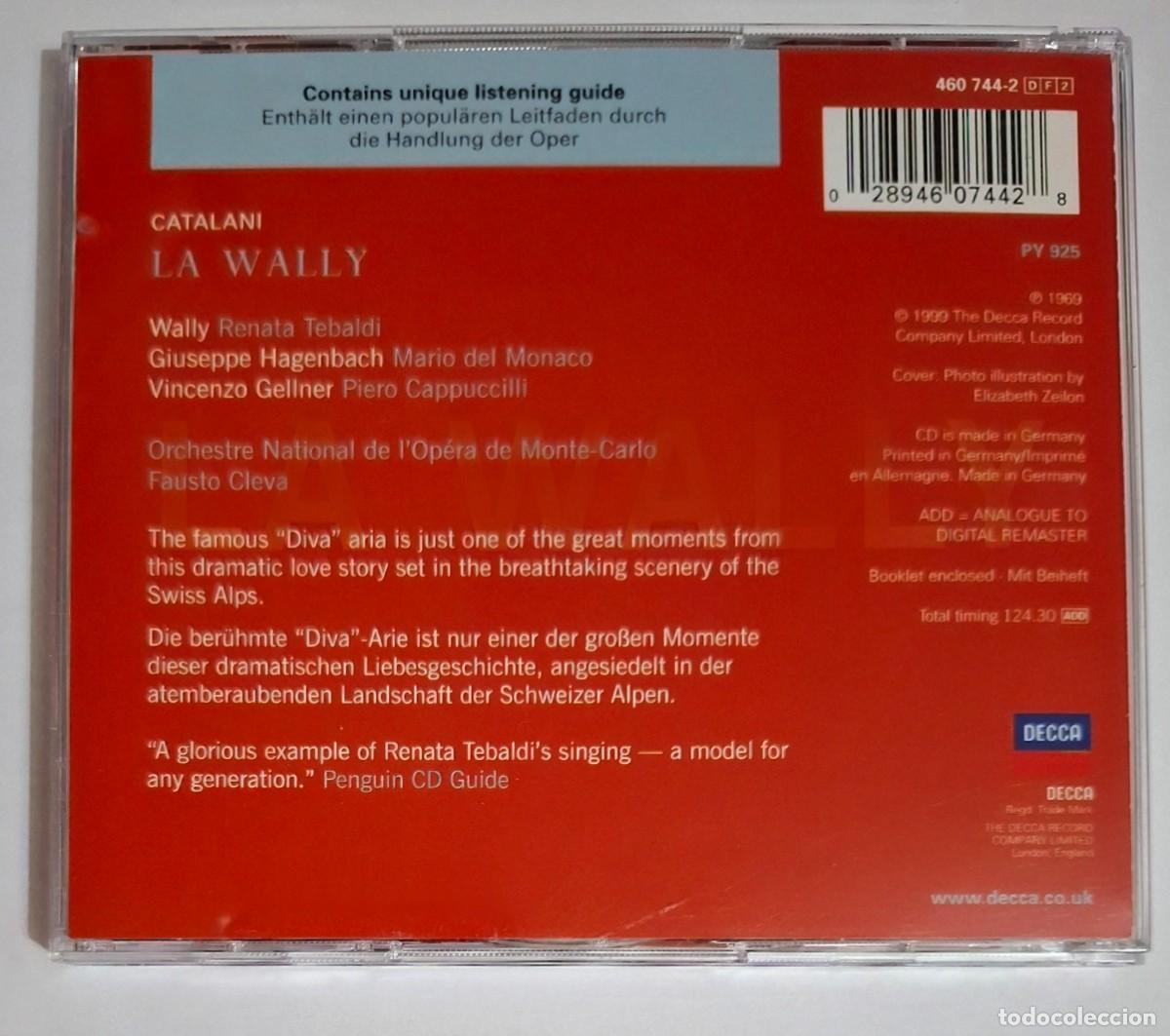 CDs de m&uacute;sica: ALFREDO CATALANI: LA WALLY (2 CD - DECCA) - Foto 5