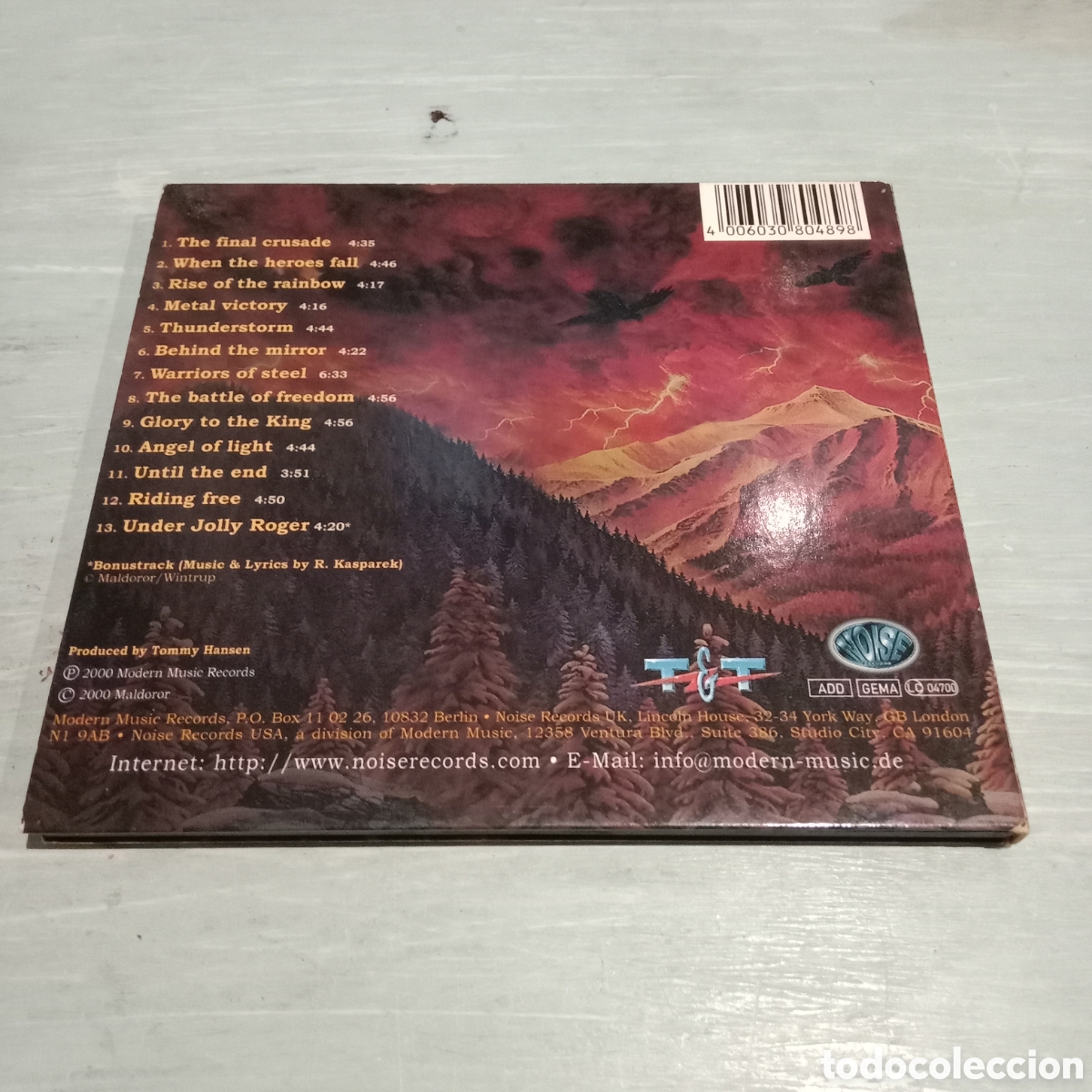 CDs de m&uacute;sica: IRON FIRE - THUNDERSTORM - CD DIGIPAK, EDICI&Oacute;N LIMITADA - Foto 4